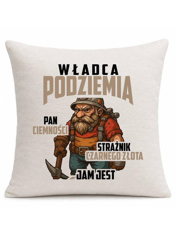 Lniana poduszka dla górnika - Strażnik czarnego złota