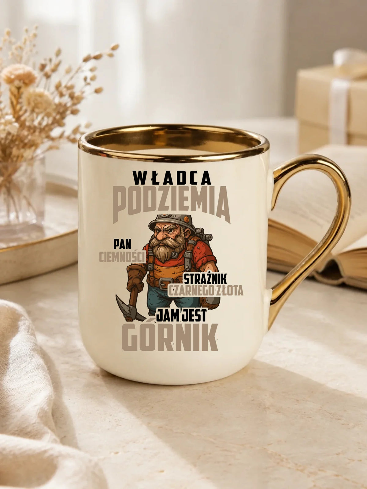 Kubek elegant dla górnika - Strażnik czarnego złota
