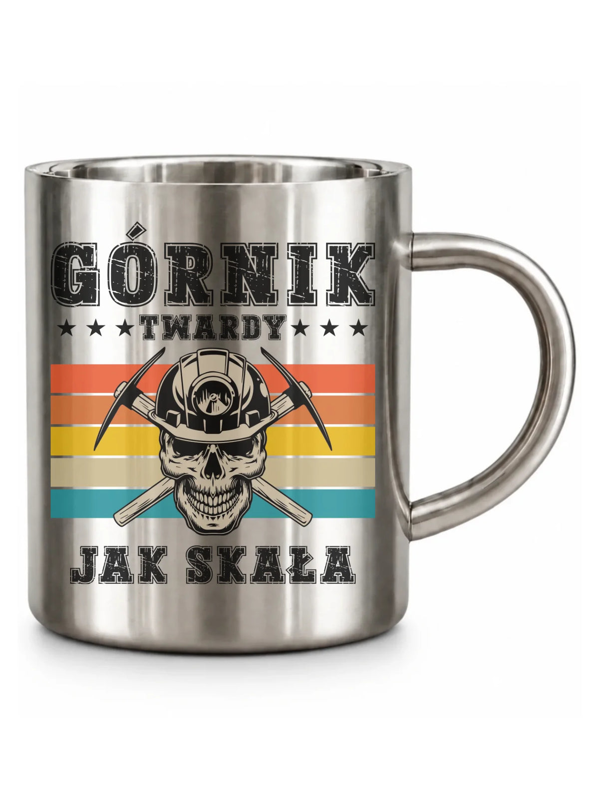 Kubek turystyczny dla górnika - Twardy jak skała