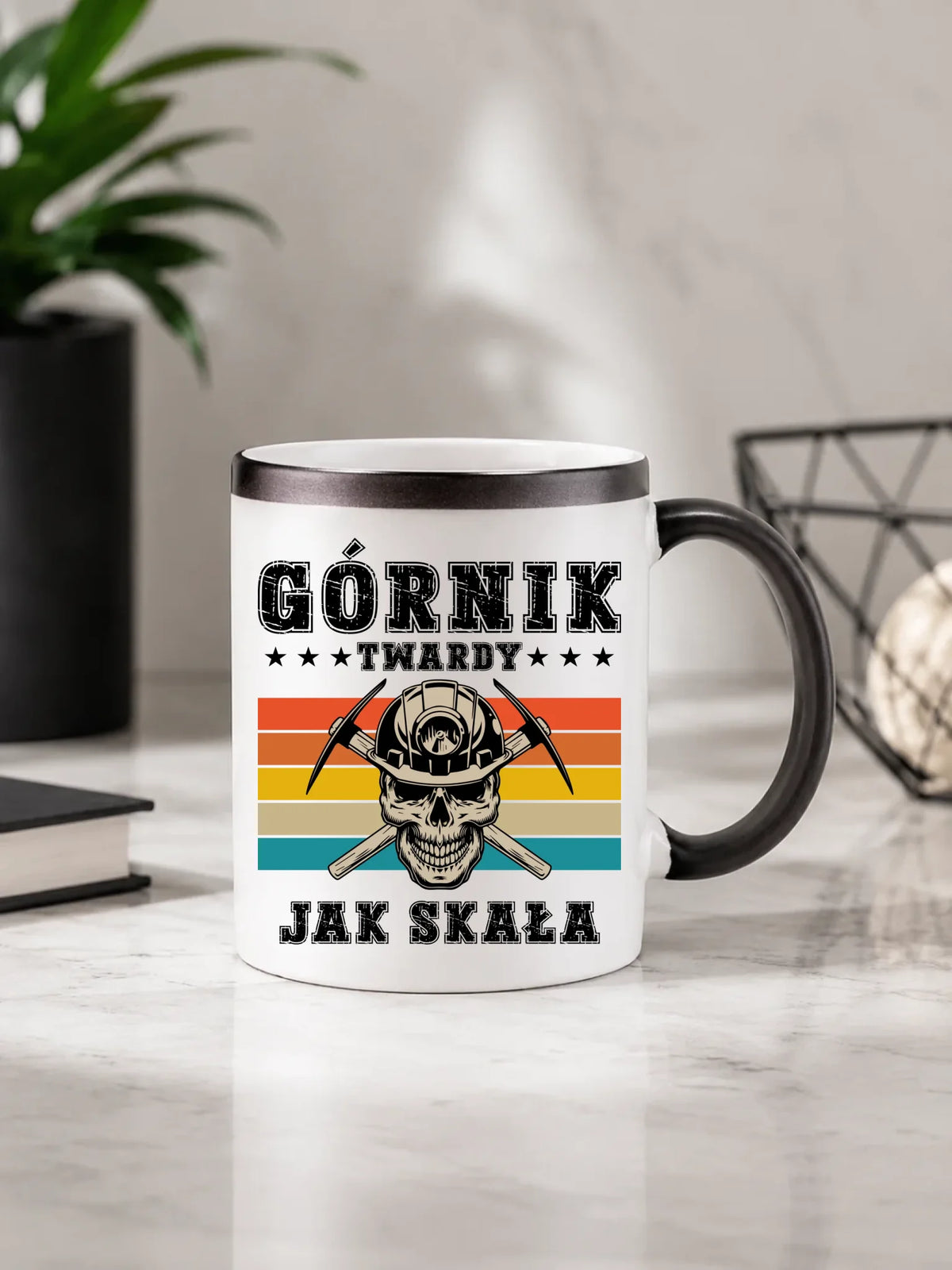 Kubek magiczny dla górnika - Twardy jak skała
