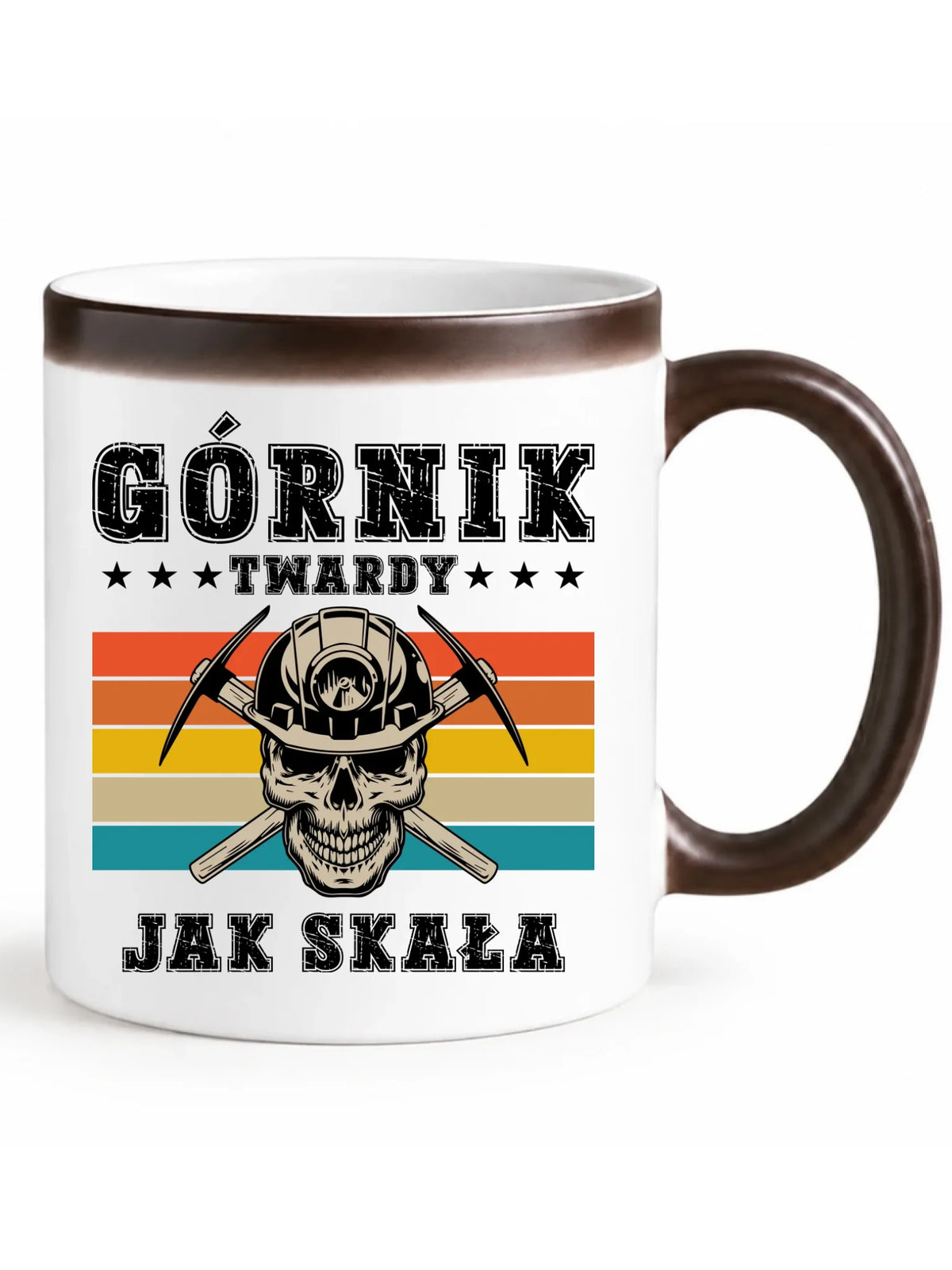 Kubek magiczny dla górnika - Twardy jak skała