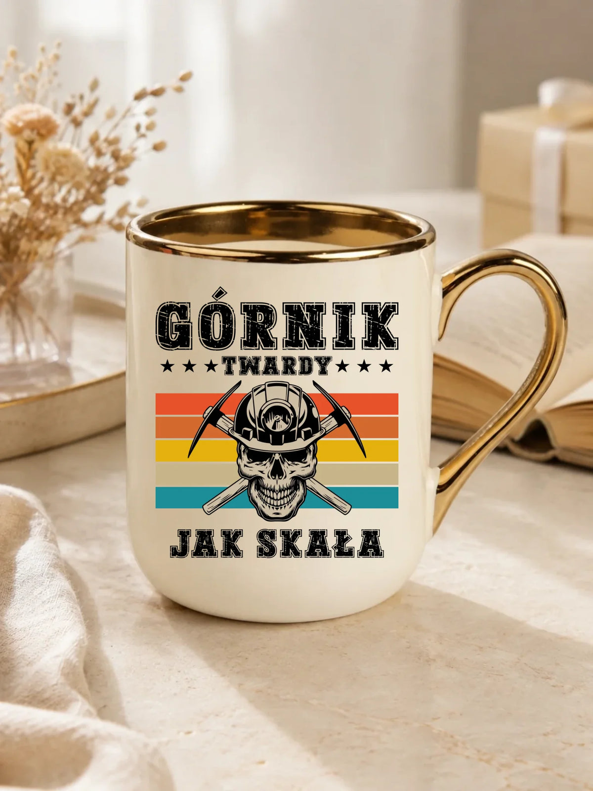 Kubek elegant dla górnika - Twardy jak skała