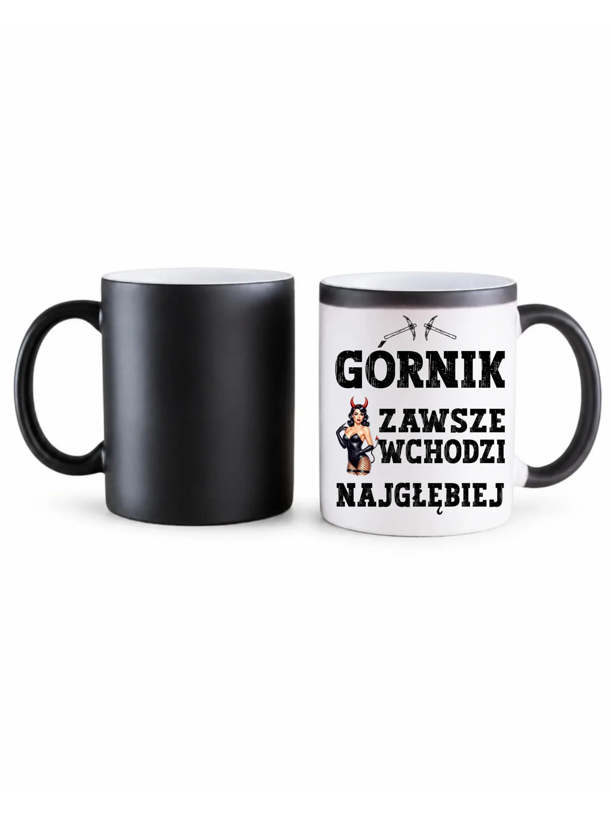 Kubek zmieniający kolor dla górnika - Górnik wchodzi najgłębiej