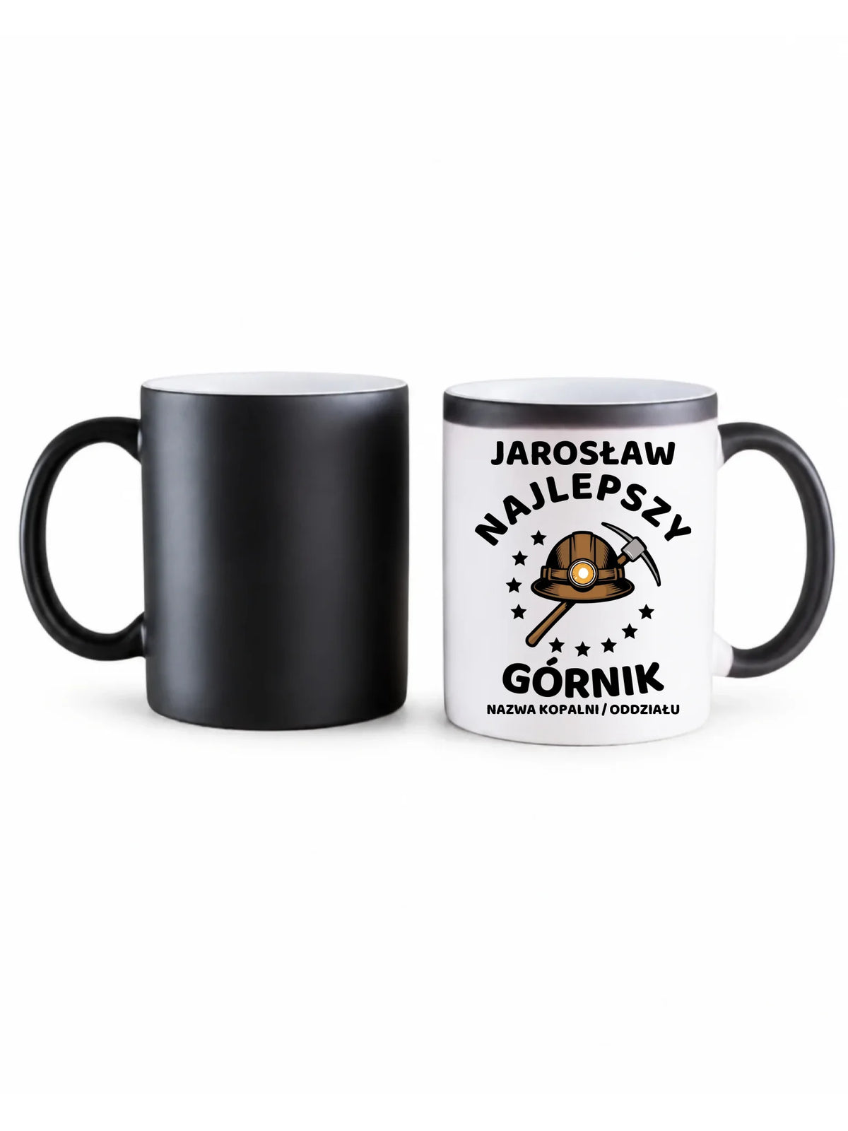 Kubek magiczny z imieniem dla górnika - Najlepszy Górnik