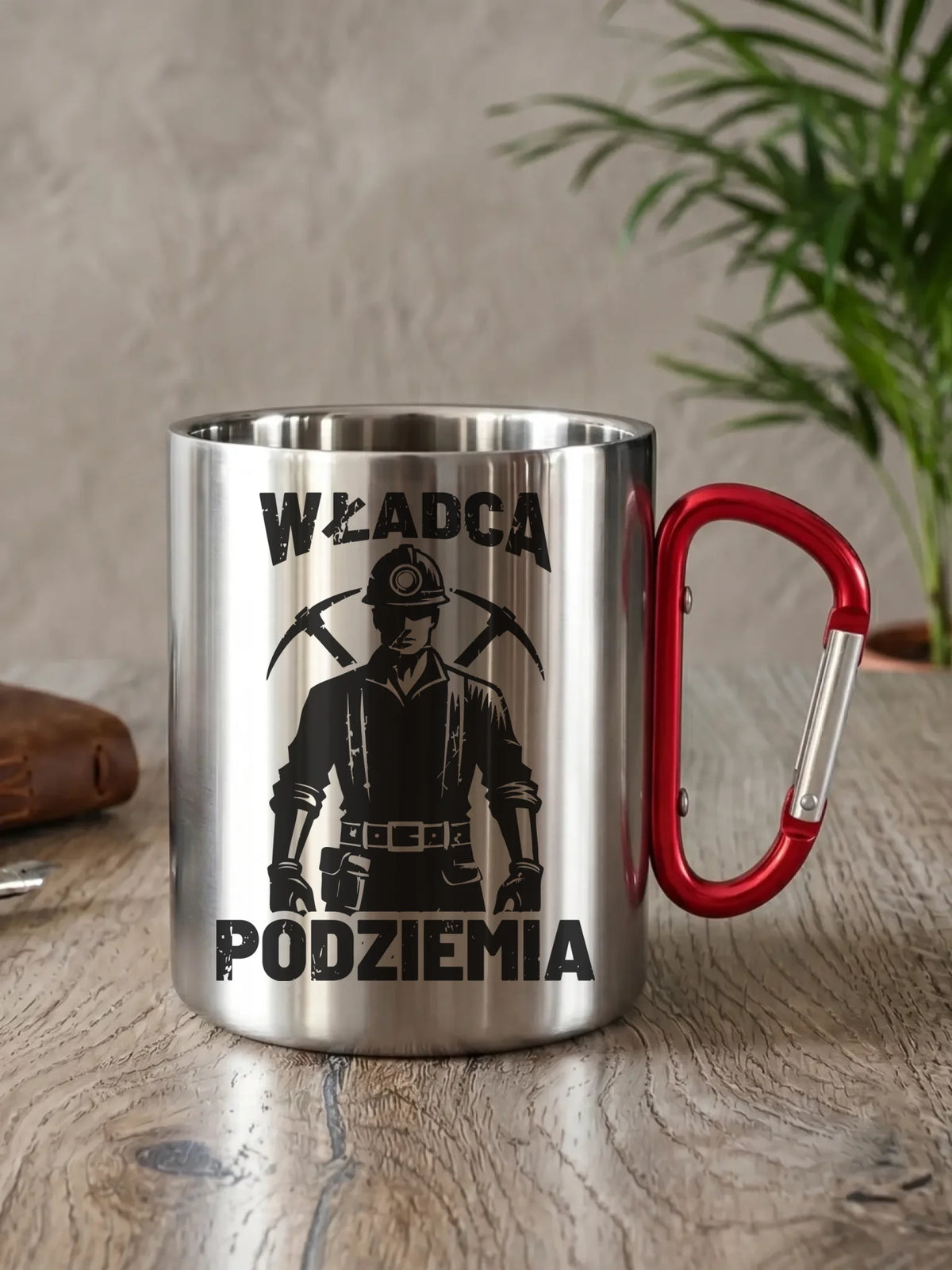 Prezent na Barbórkę kubek turystyczny z nadrukiem - Władca Podziemia