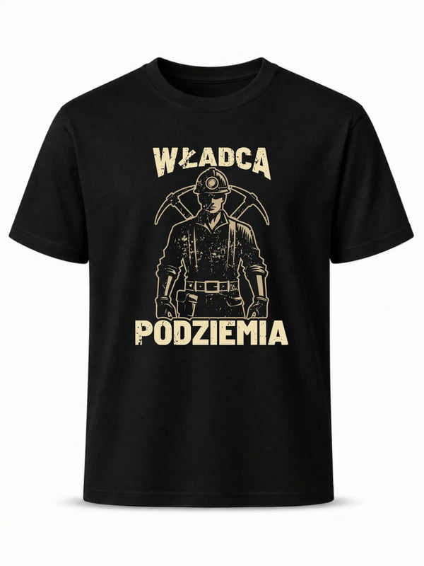 Czarna koszulka dla górnika - Władca Podziemia