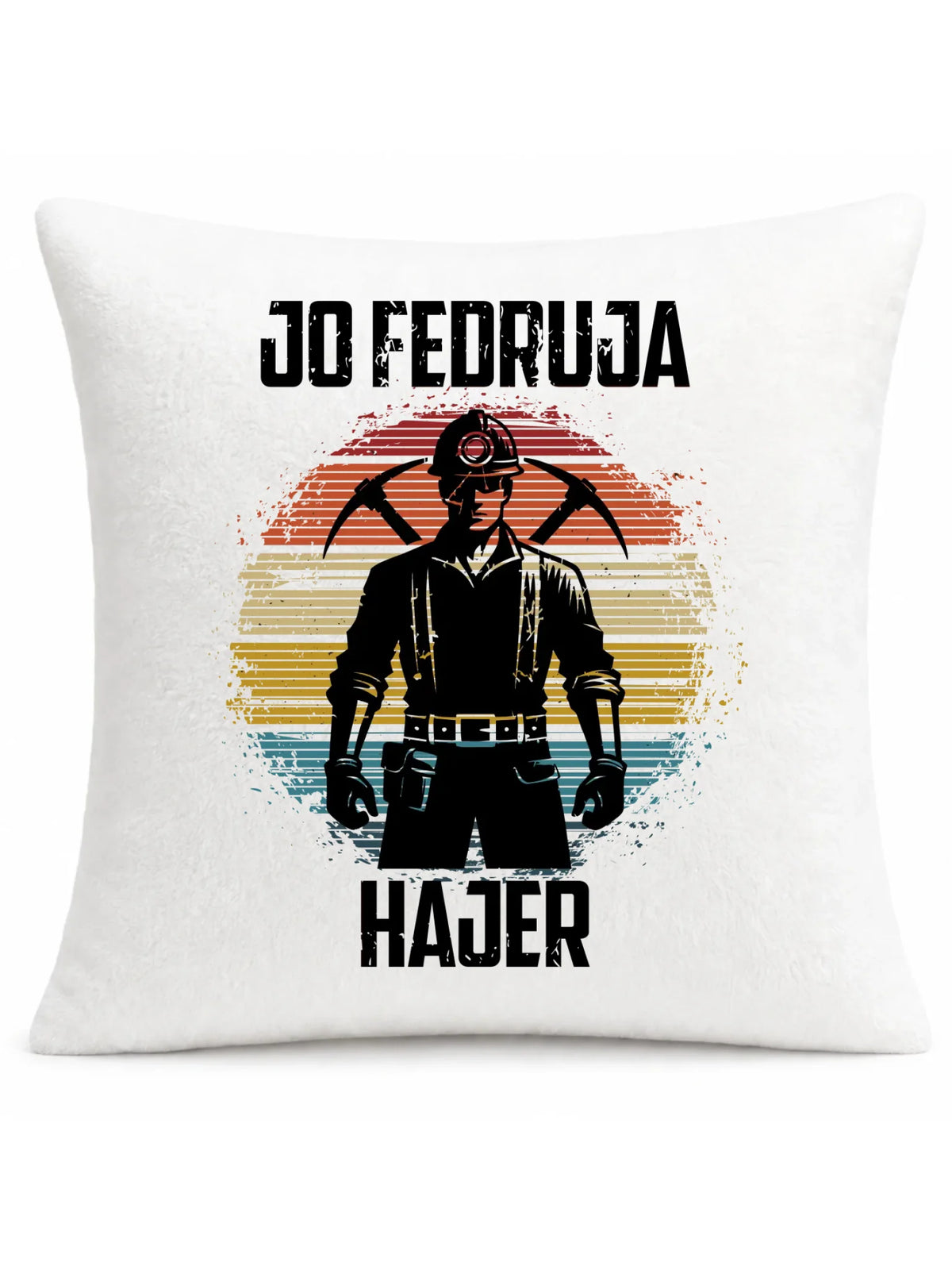 Pluszowa poduszka dla górnika - Jo fedruja Hajer