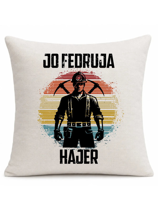 Lniana poduszka dla górnika - Jo fedruja Hajer