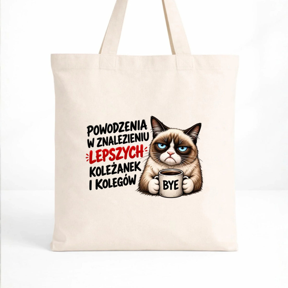 Torba w kolorze naturalnym dla współpracownika - Lepszych koleżanek i kolegów