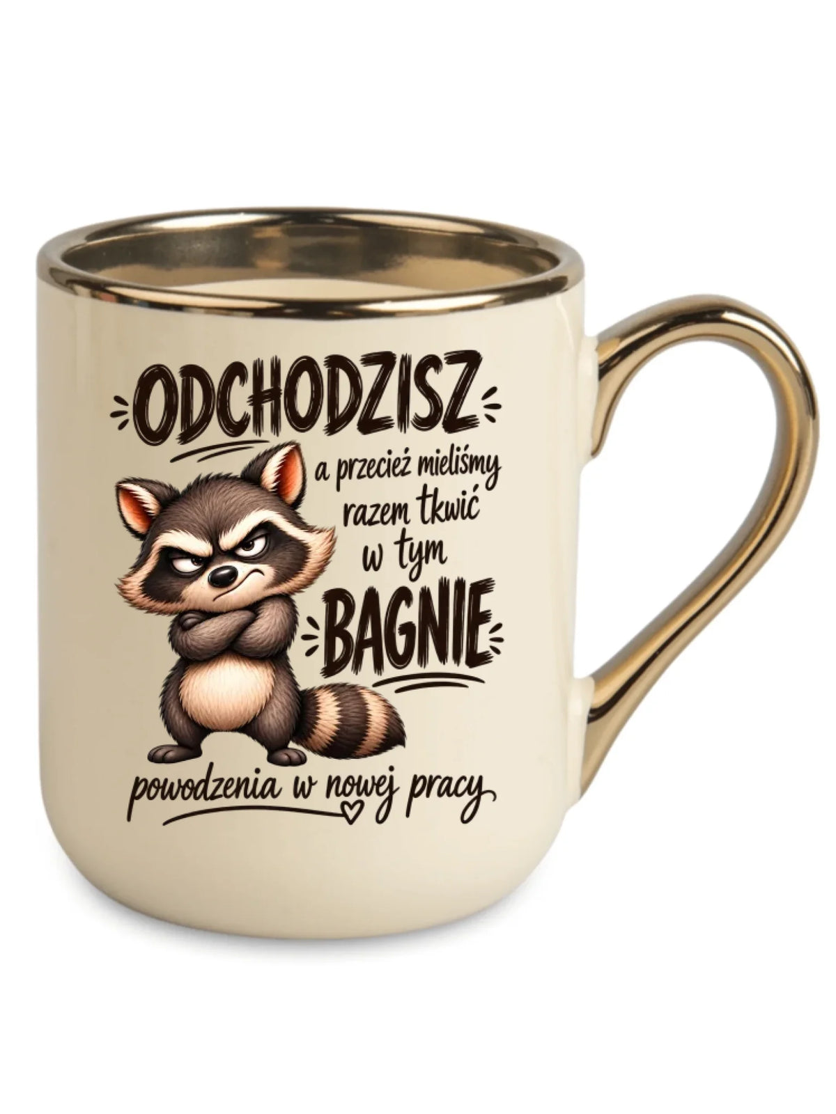 Kubek elegant na odejście z pracy - Razem w tym bagnie