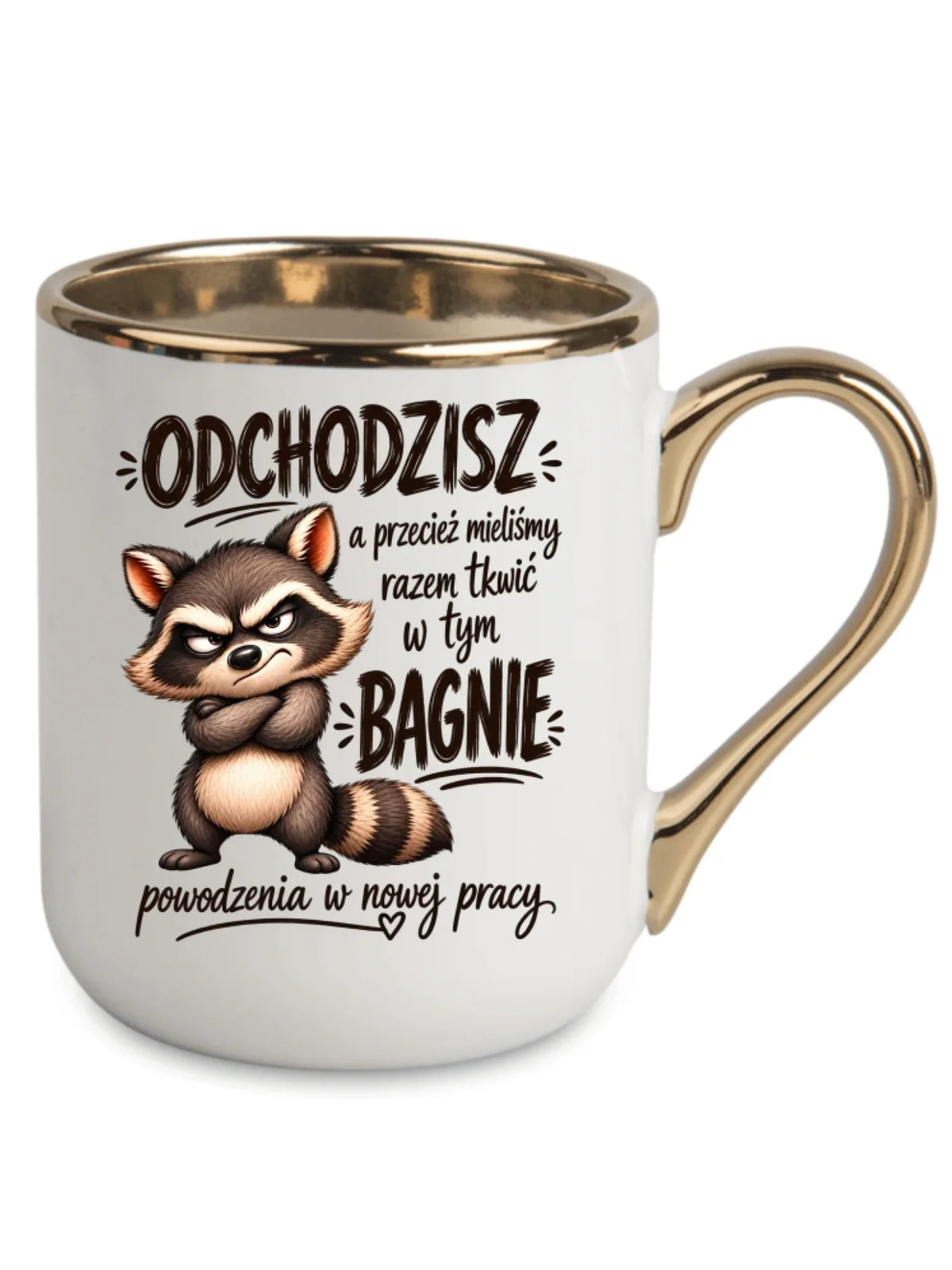 Kubek elegant na odejście z pracy - Razem w tym bagnie