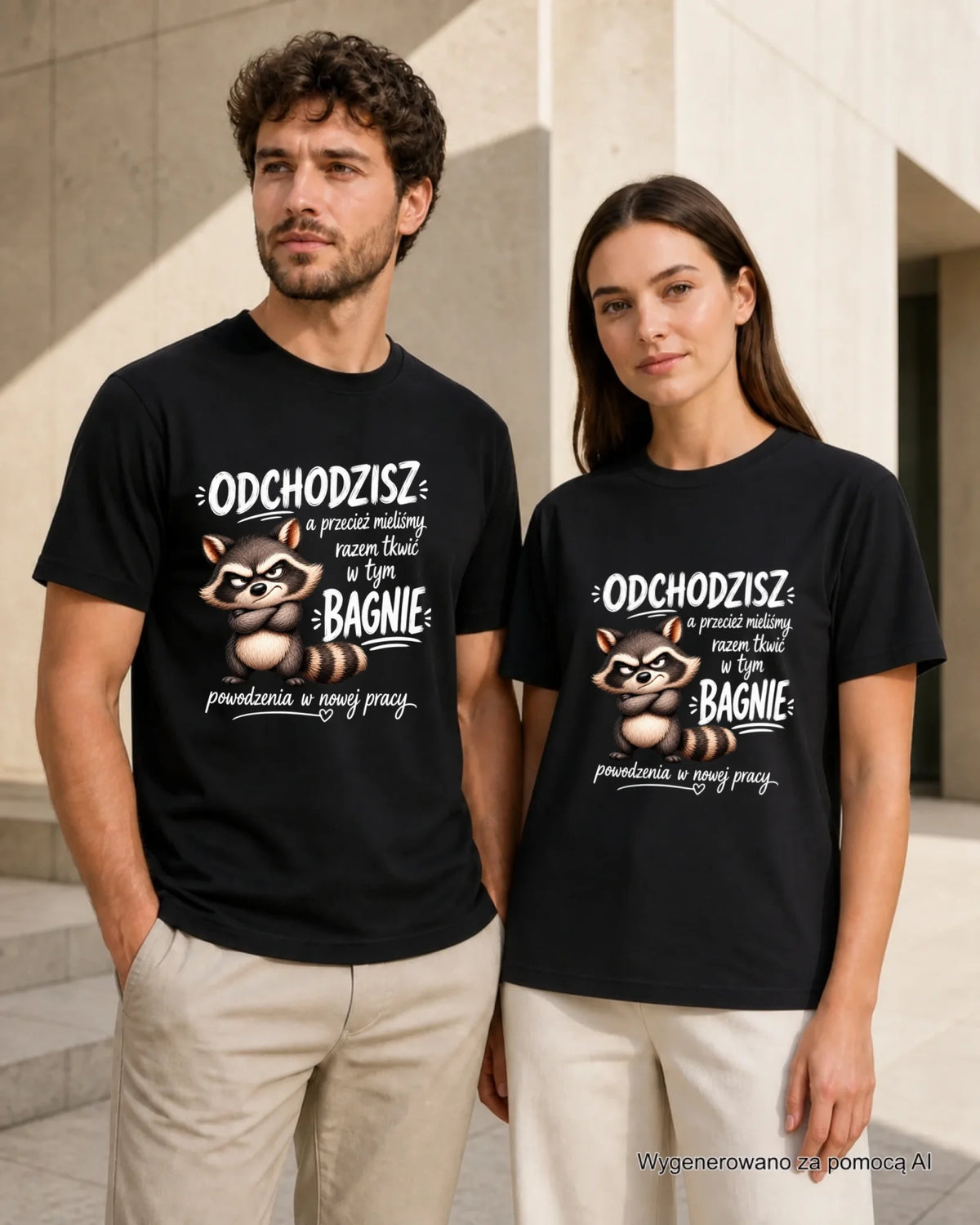 Koszulka na odejście z pracy - Razem w tym bagnie