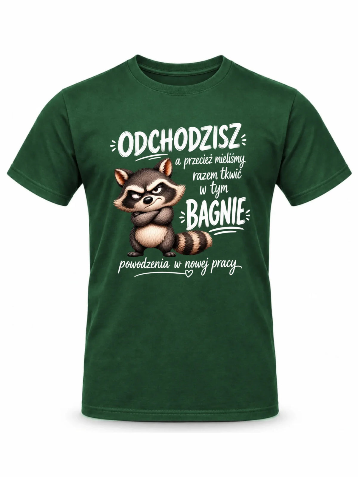 Koszulka męska na odejście z pracy - Razem w tym bagnie