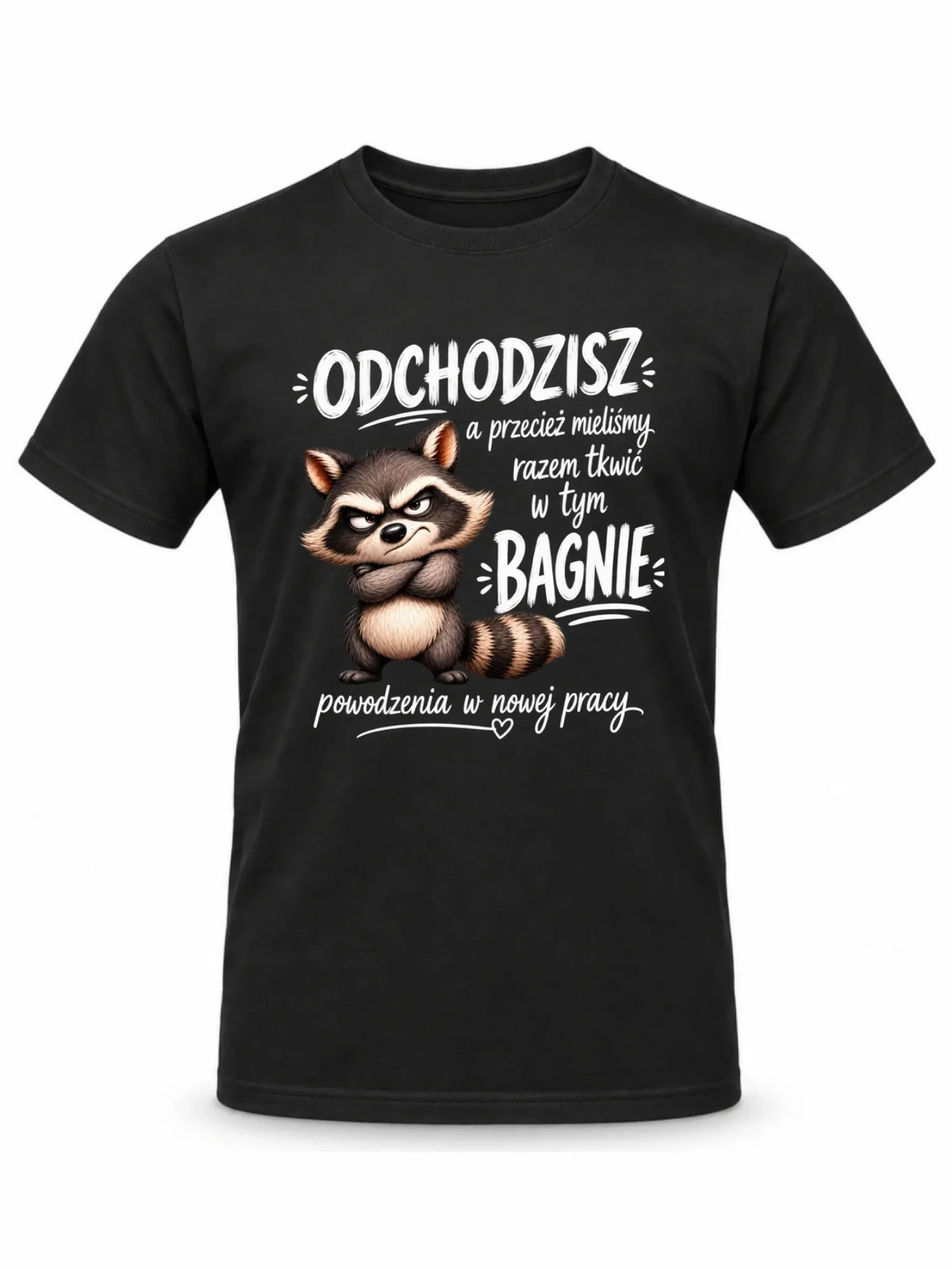 Koszulka męska na odejście z pracy - Razem w tym bagnie