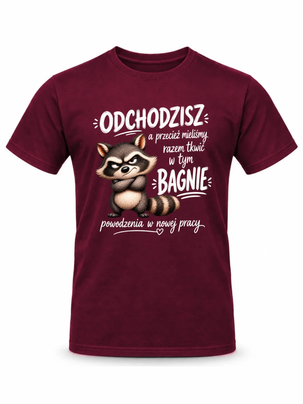 Koszulka męska na odejście z pracy - Razem w tym bagnie