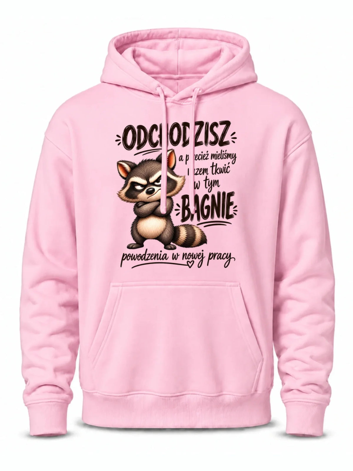 Bluza męska z kapturem na odejście z pracy - Razem w tym bagnie