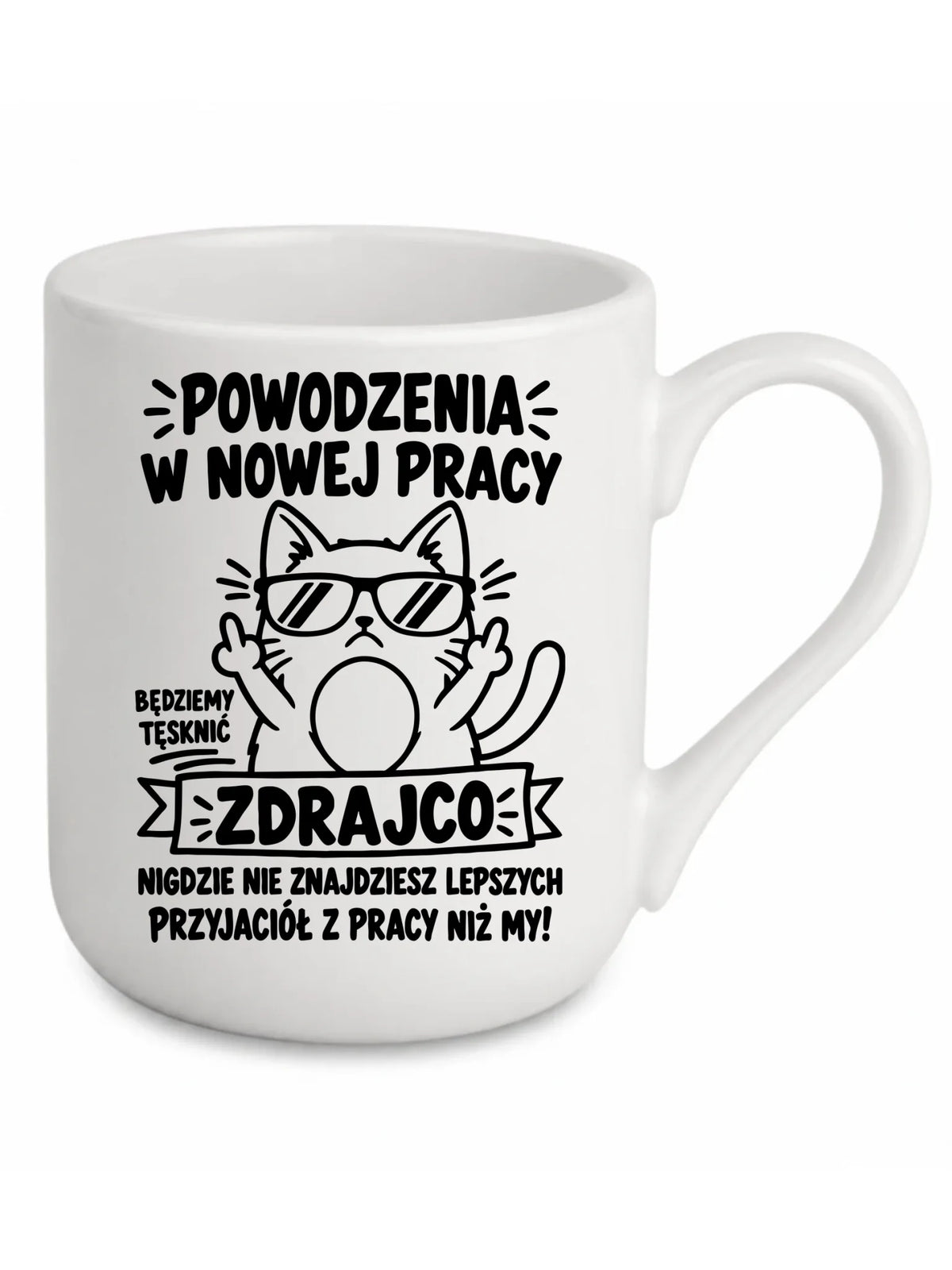 Kubek elegant na odejście z pracy - Powodzenia w nowej pracy, zdrajco!