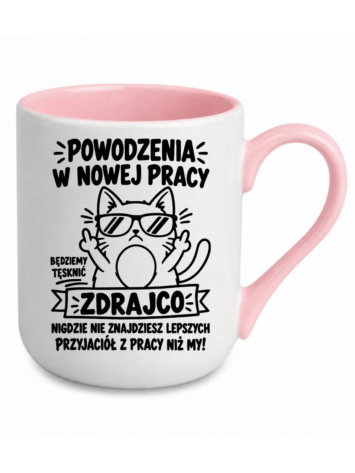 Kubek elegant na odejście z pracy - Powodzenia w nowej pracy, zdrajco!