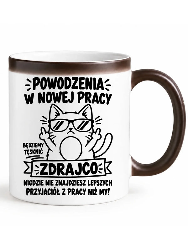 Kubek magiczny na odejście z pracy - Powodzenia w nowej pracy, zdrajco!