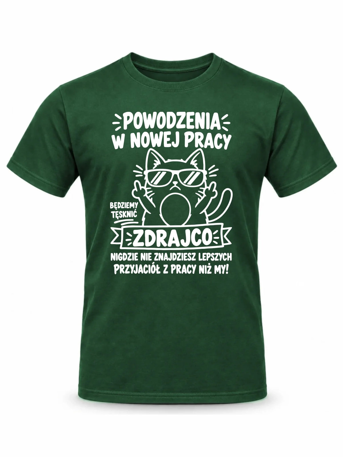 Koszulka męska na odejście z pracy - Powodzenia w nowej pracy, zdrajco!