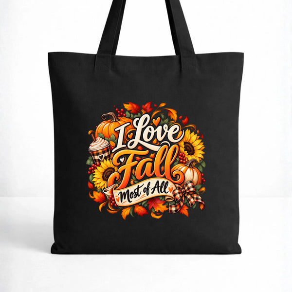 Czarna torba na jesień - I Love Fall Most of All II