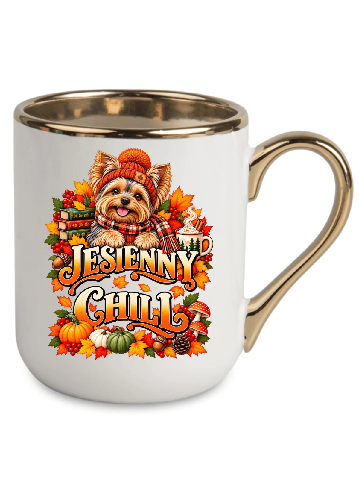 Kubek elegant - Jesienny Chill z Yorkiem