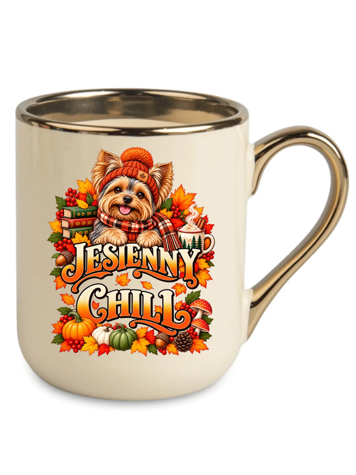 Kubek elegant - Jesienny Chill z Yorkiem