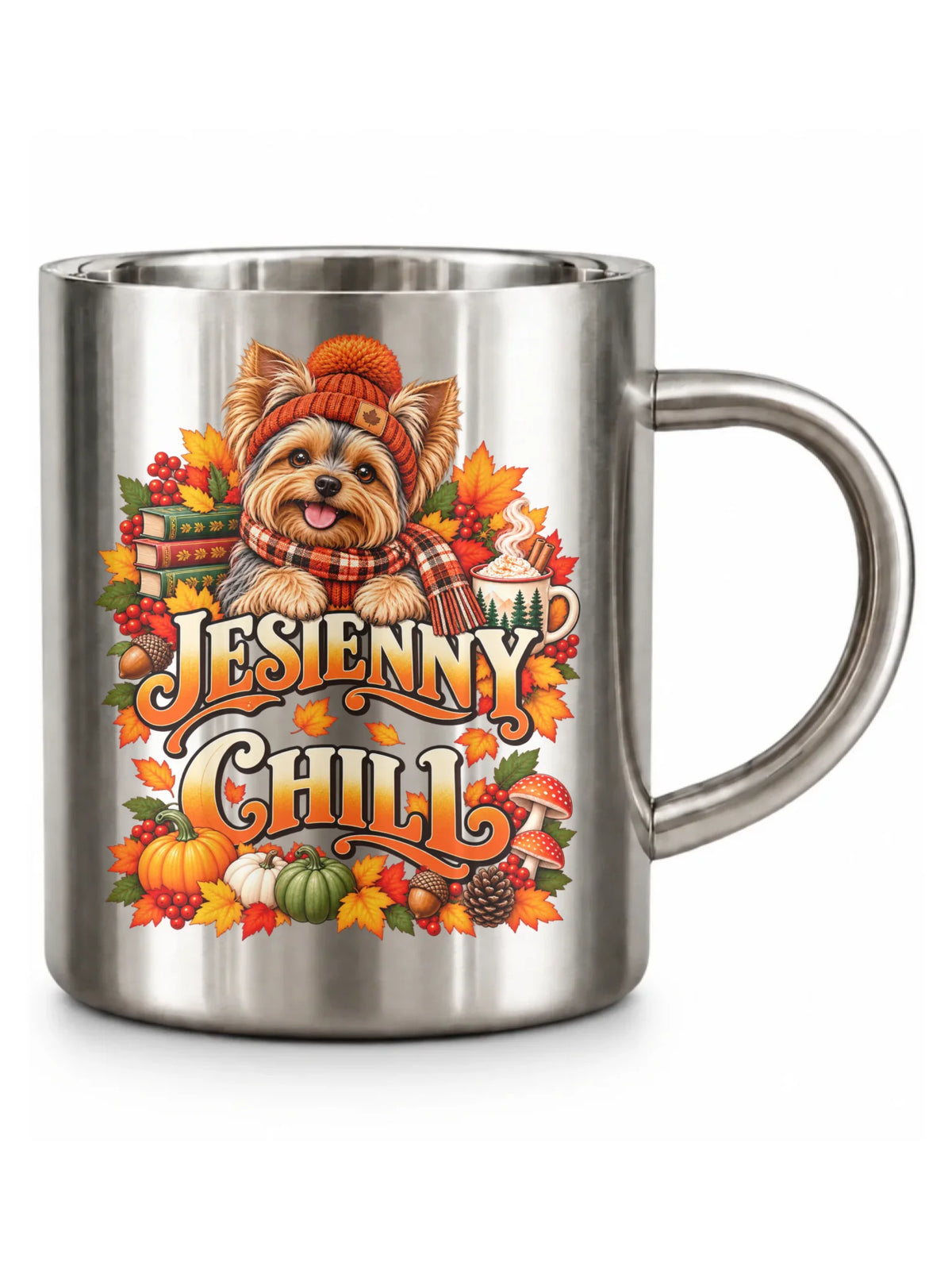 Kubek turystyczny - Jesienny Chill z Yorkiem