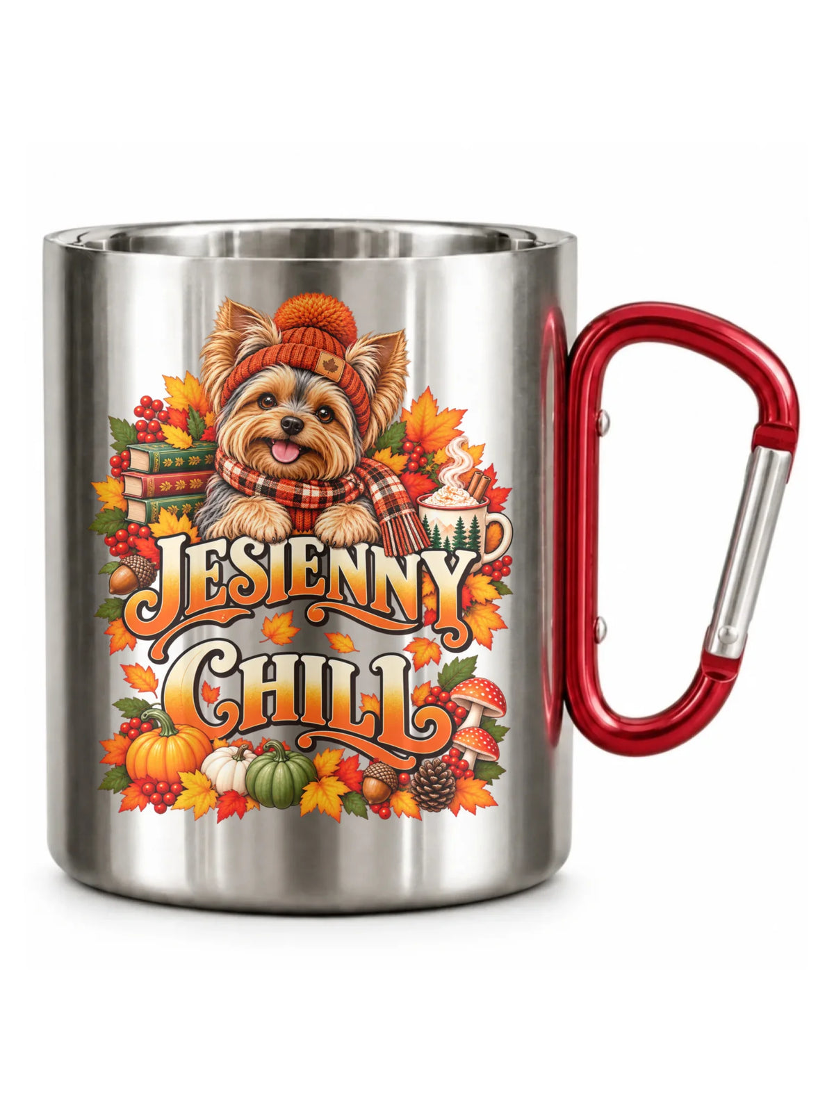 Kubek turystyczny - Jesienny Chill z Yorkiem