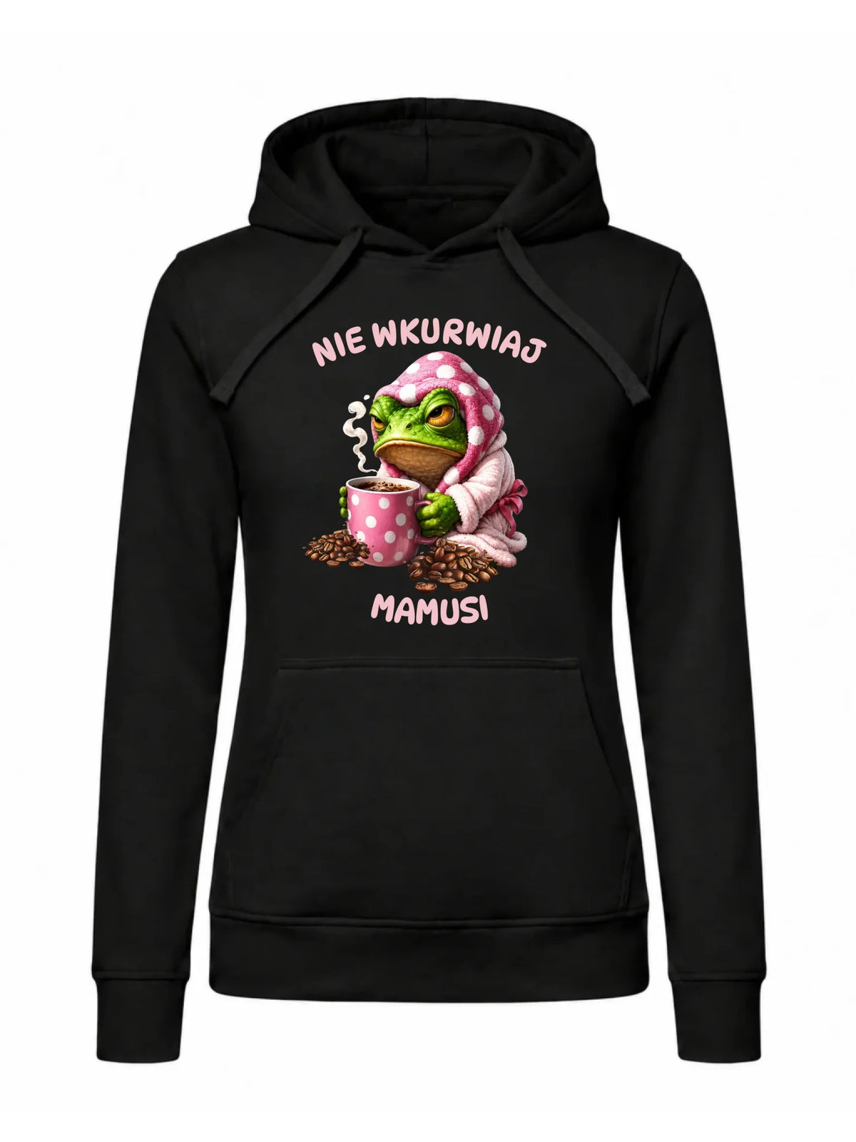Bluza z kapturem dla mamy - Nie wku*wiaj mamusi - bez cenzury DM49