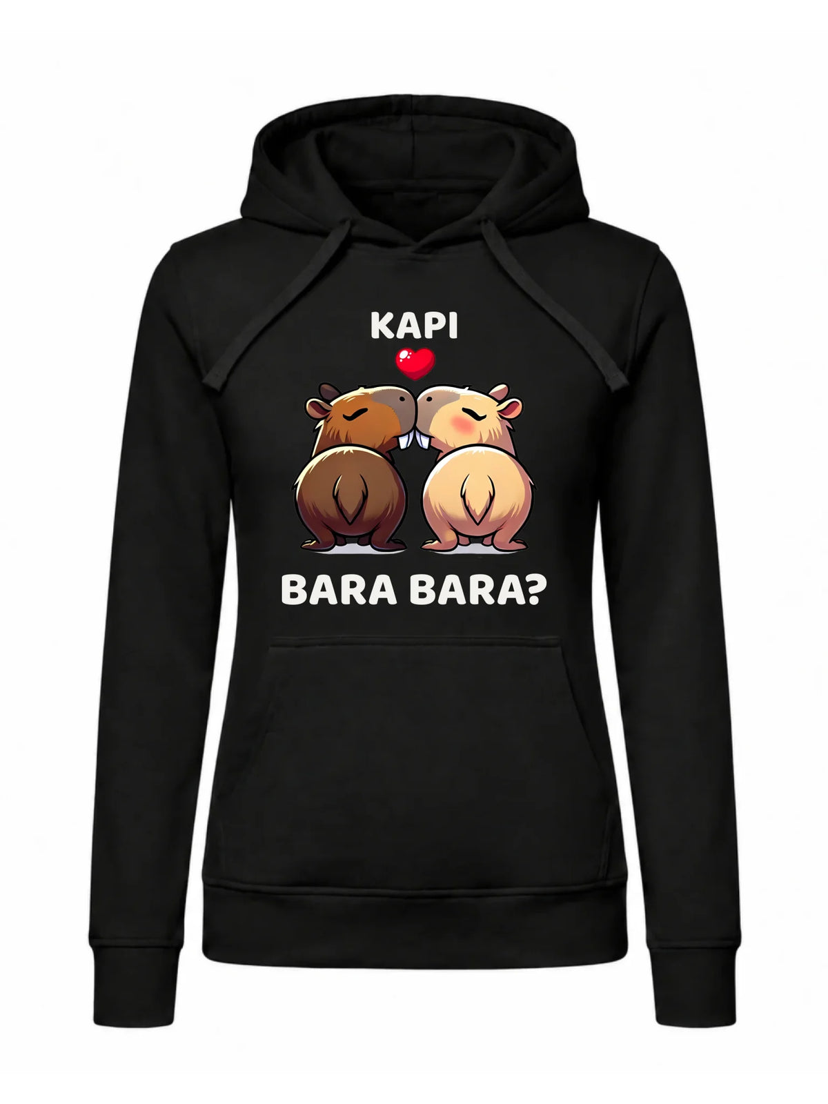 Bluza damska z kapturem - Kapibara bara bara W86