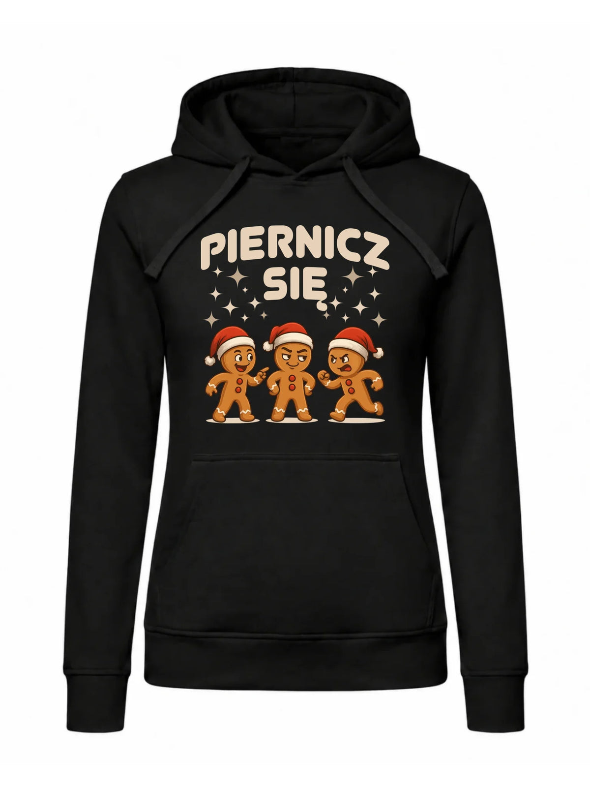 Bluza damska z kapturem świąteczna - Piernicz się BN149