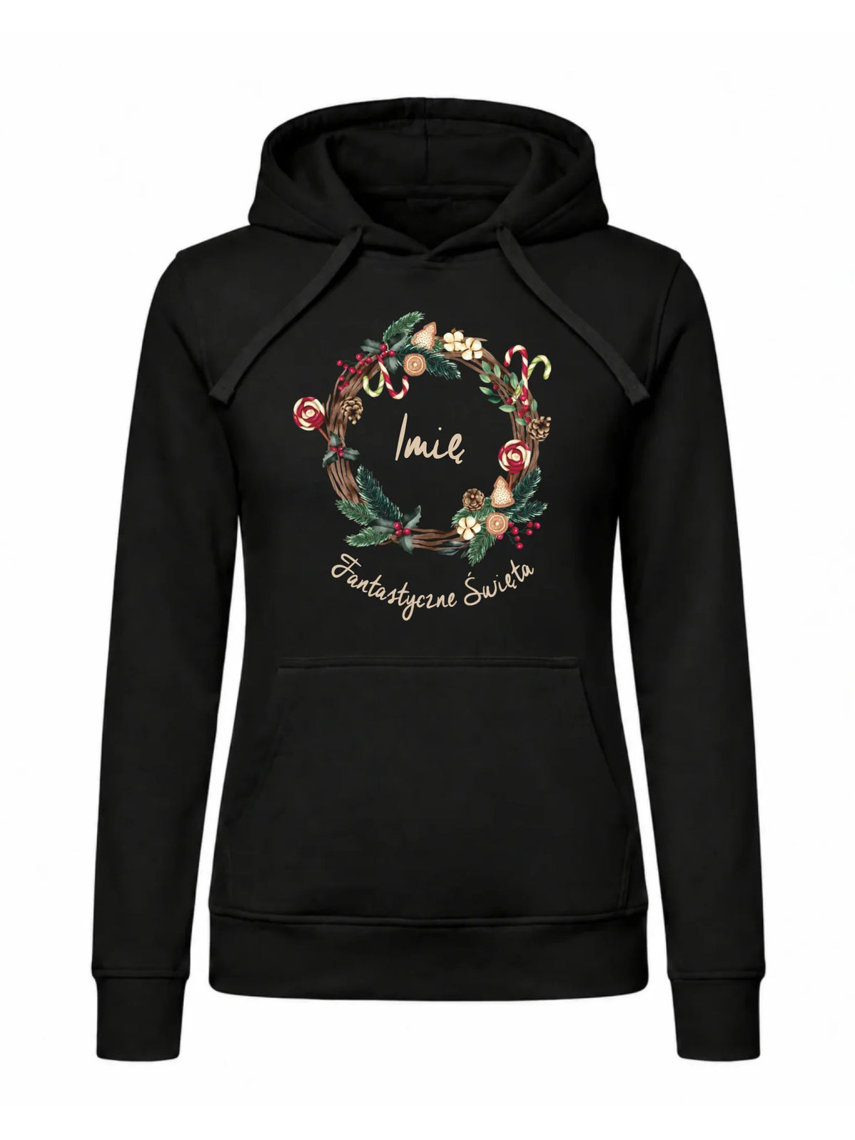 Bluza damska z kapturem świąteczna - Fantastyczne Święta - personalizowana BN14