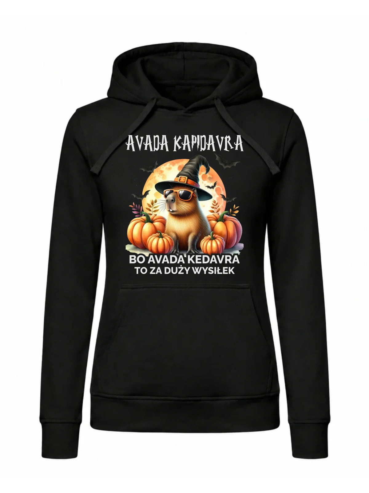 Bluza damska z kapturem halloweenowa - Kapibara - Avada Kapidavra HL21