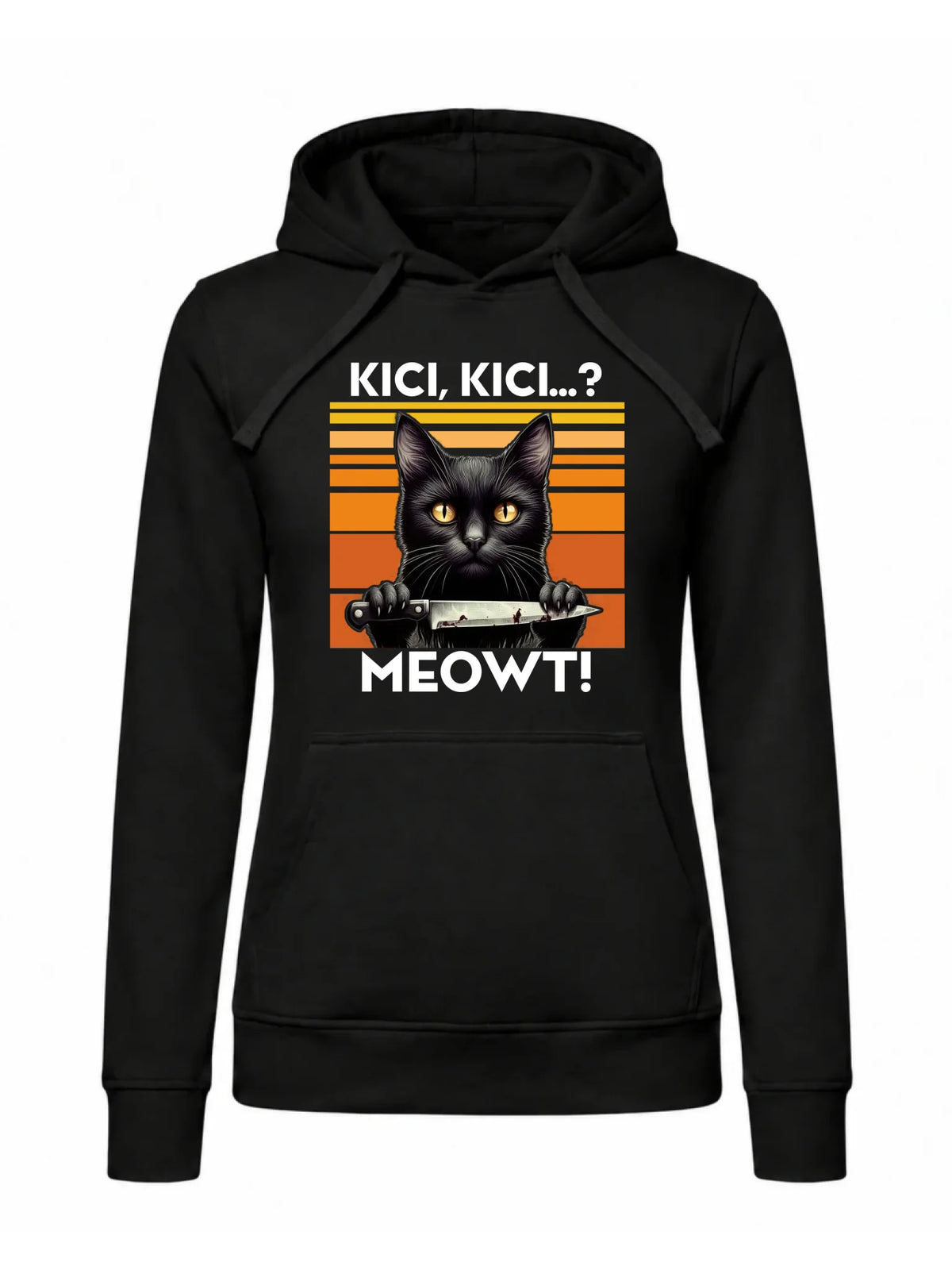 Bluza damska - Kot z nożem - Kici, kici... MEOWT! HL17