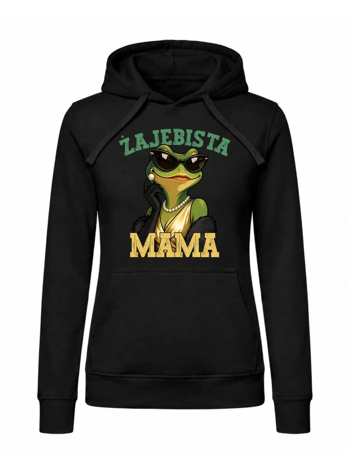 Bluza z kapturem dla mamy - Żajebista Mama Glamour DM48