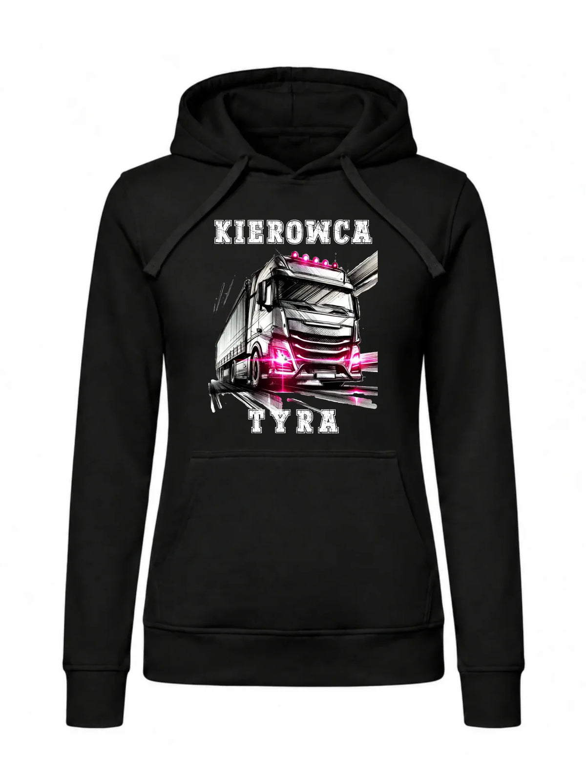 Bluza damska z kapturem dla kierowcy ciężarówki - Kierowca tyra ZKT15