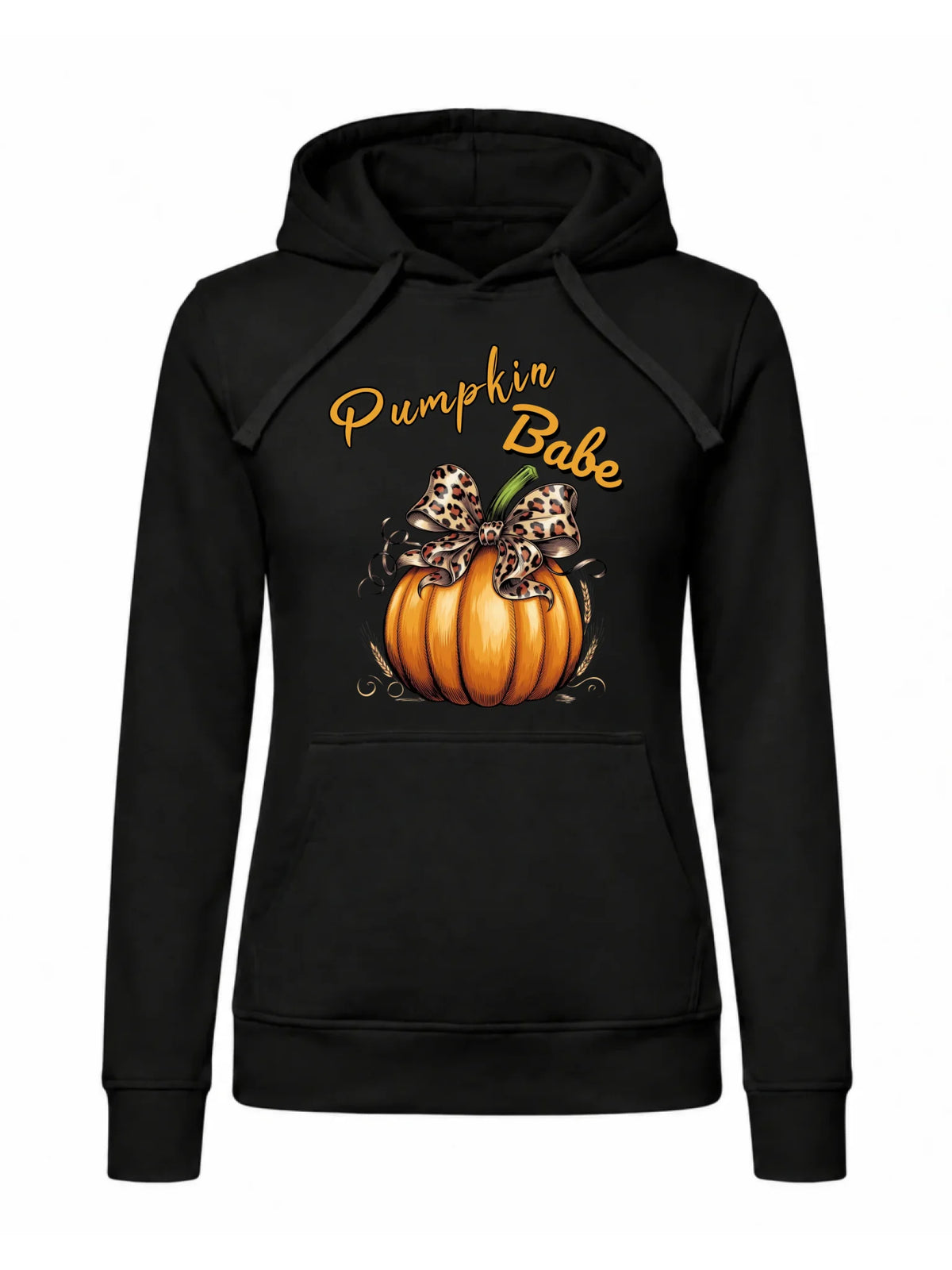 Bluza damska z kapturem jesienna - Pumpkin Babe - dla miłośniczki dyni JS33