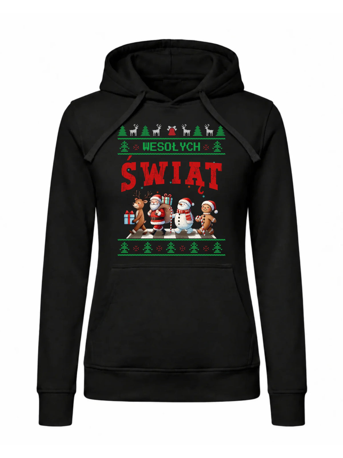 Bluza damska z kapturem świąteczna - Wesołych Świąt BN06