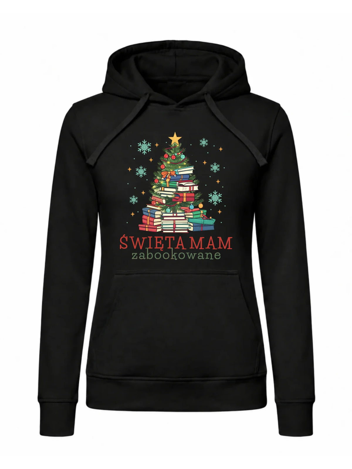 Bluza damska z kapturem świąteczna - Święta mam zabookowane BN05