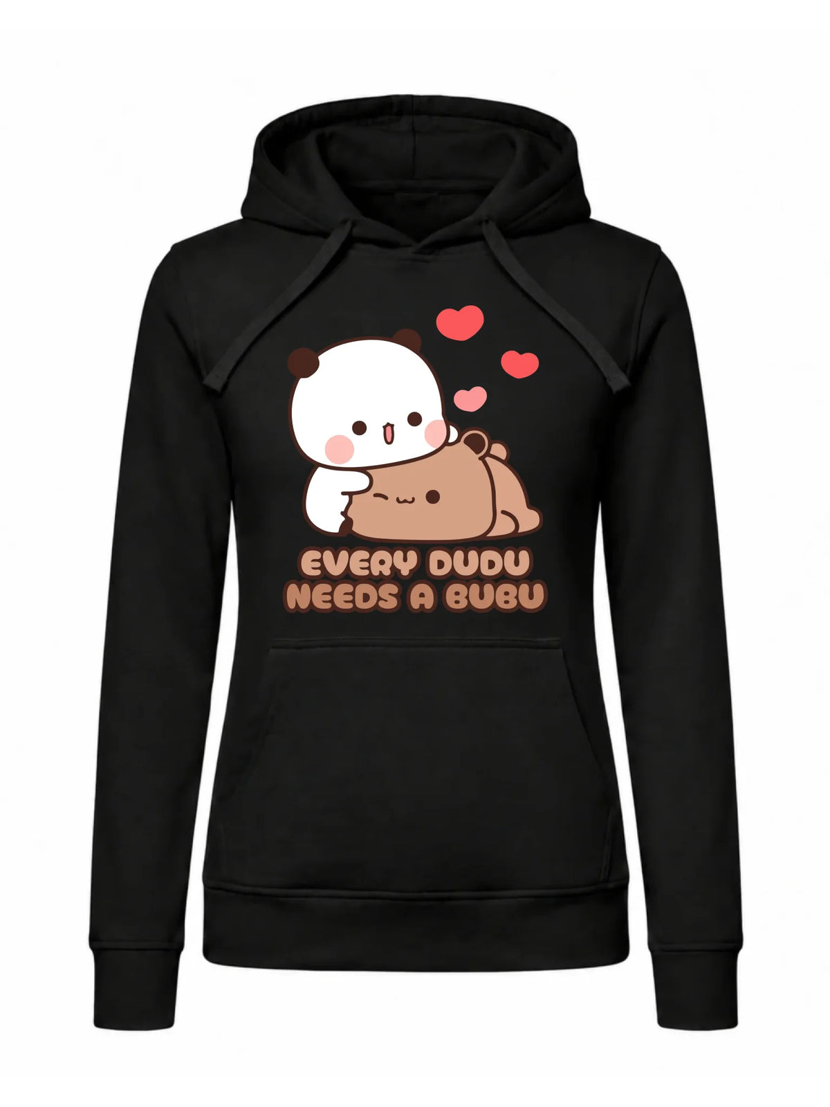 Bluza damska z kapturem dla par - Every Dudu needs a Bubu W32