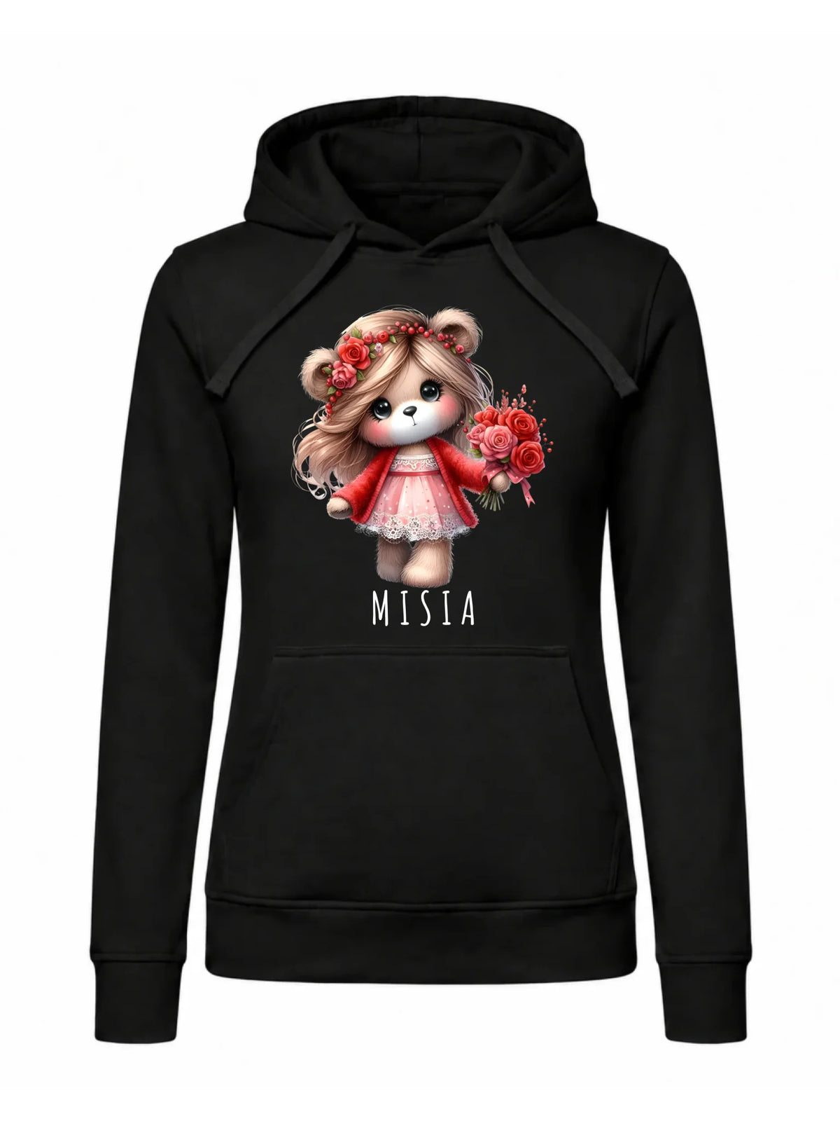 Bluza damska z kapturem - Misia W35