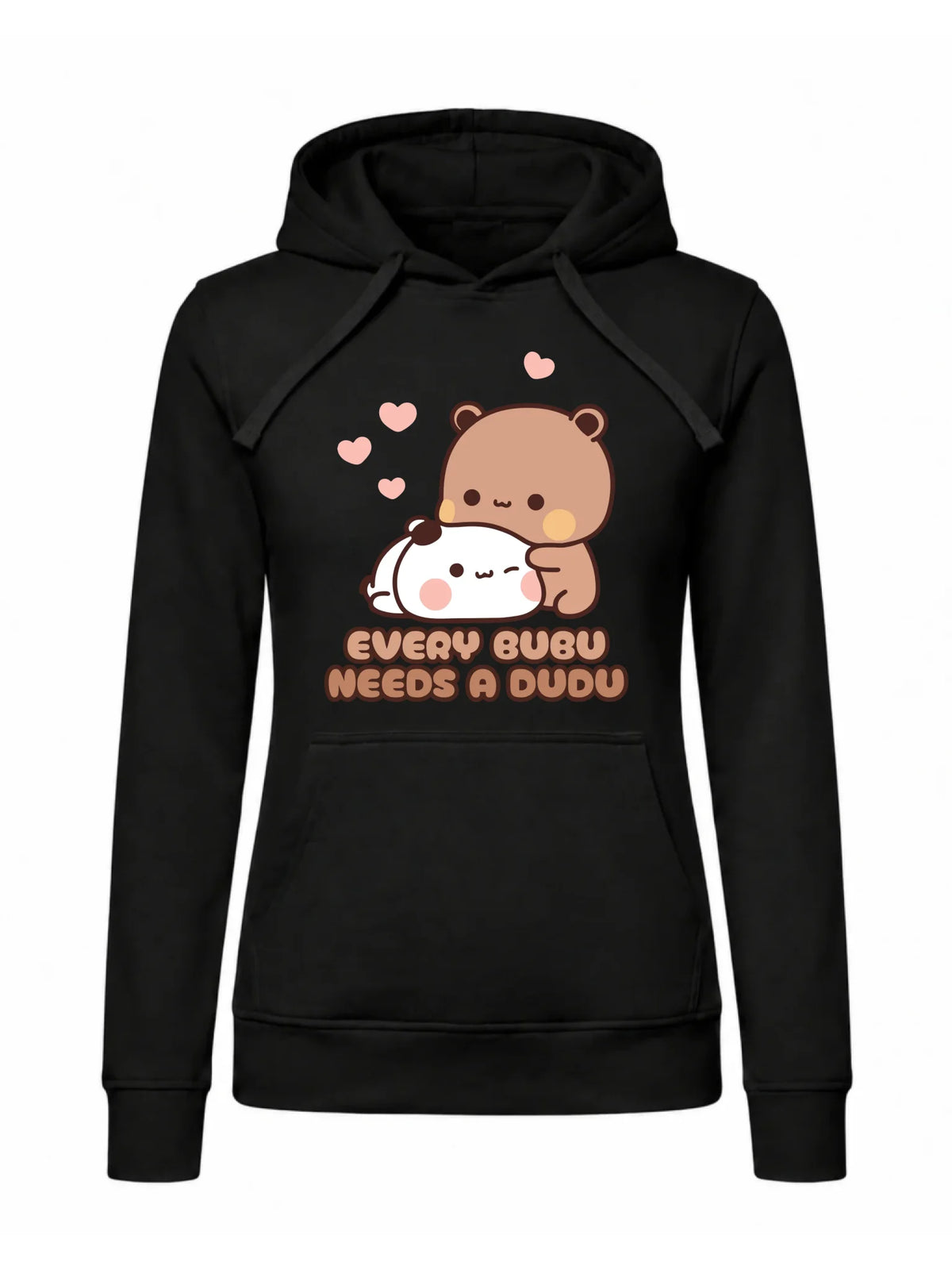 Bluza damska z kapturem dla par - Every Bubu needs a Dudu W33