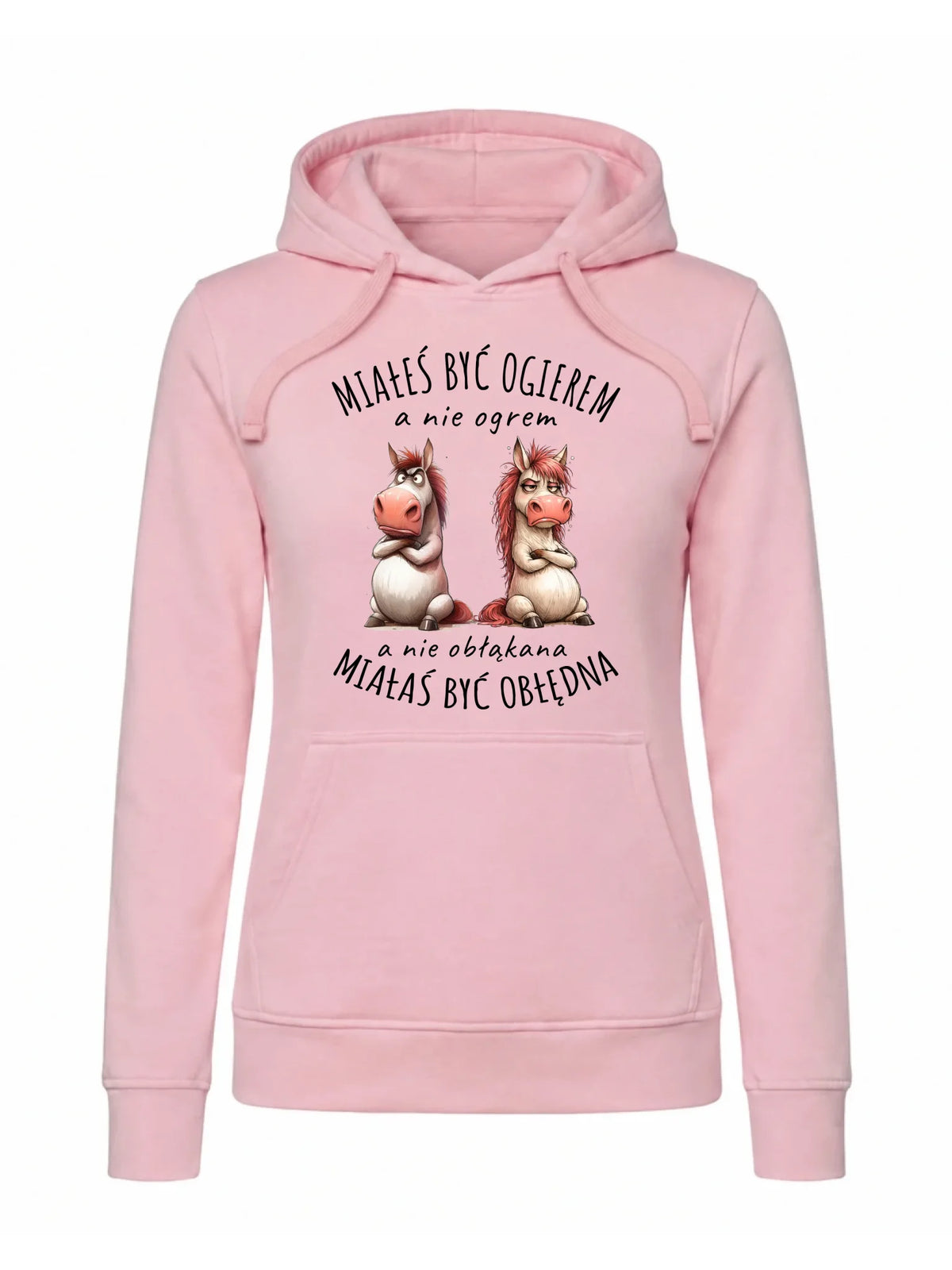 Bluza damska z kapturem - Ogier & Obłędna - śmieszna W85