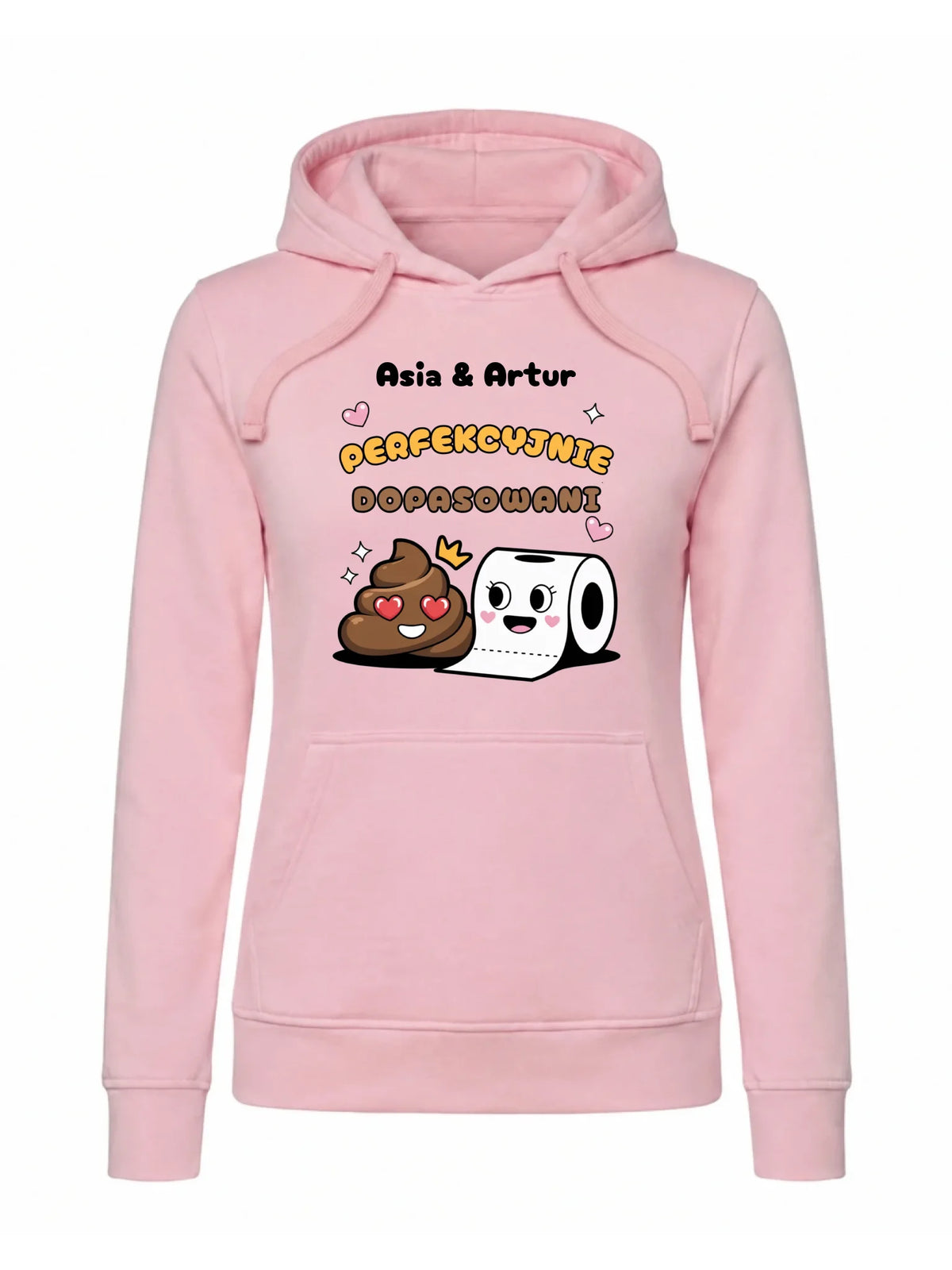 Bluza damska z kapturem - Perfekcyjnie dopasowani - personalizowana W81