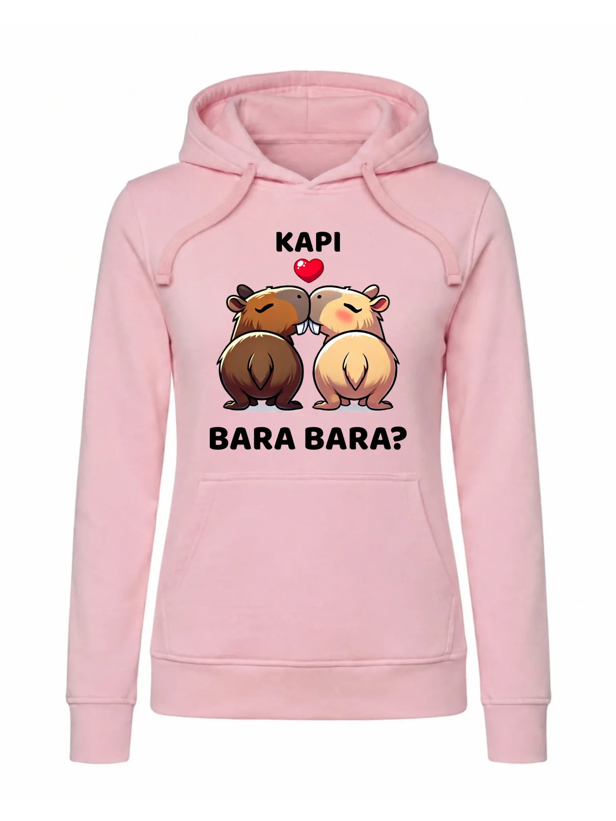 Bluza damska z kapturem - Kapibara bara bara W86