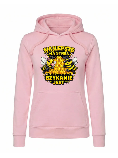 Bluza damska z kapturem - Najlepsze na stres bzykanie jest W79