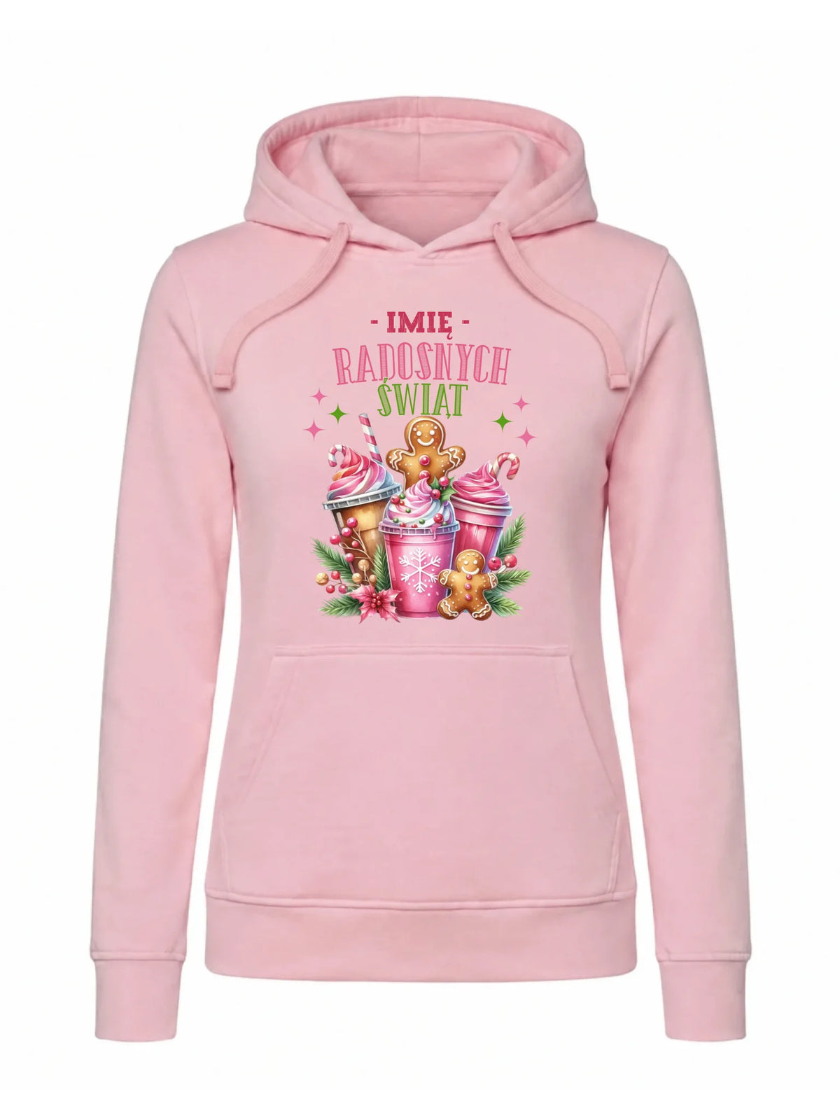 Bluza damska z kapturem świąteczna - Radosnych Świąt - personalizowana BN58