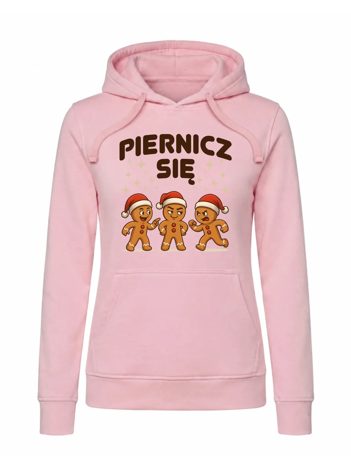Bluza damska z kapturem świąteczna - Piernicz się BN149