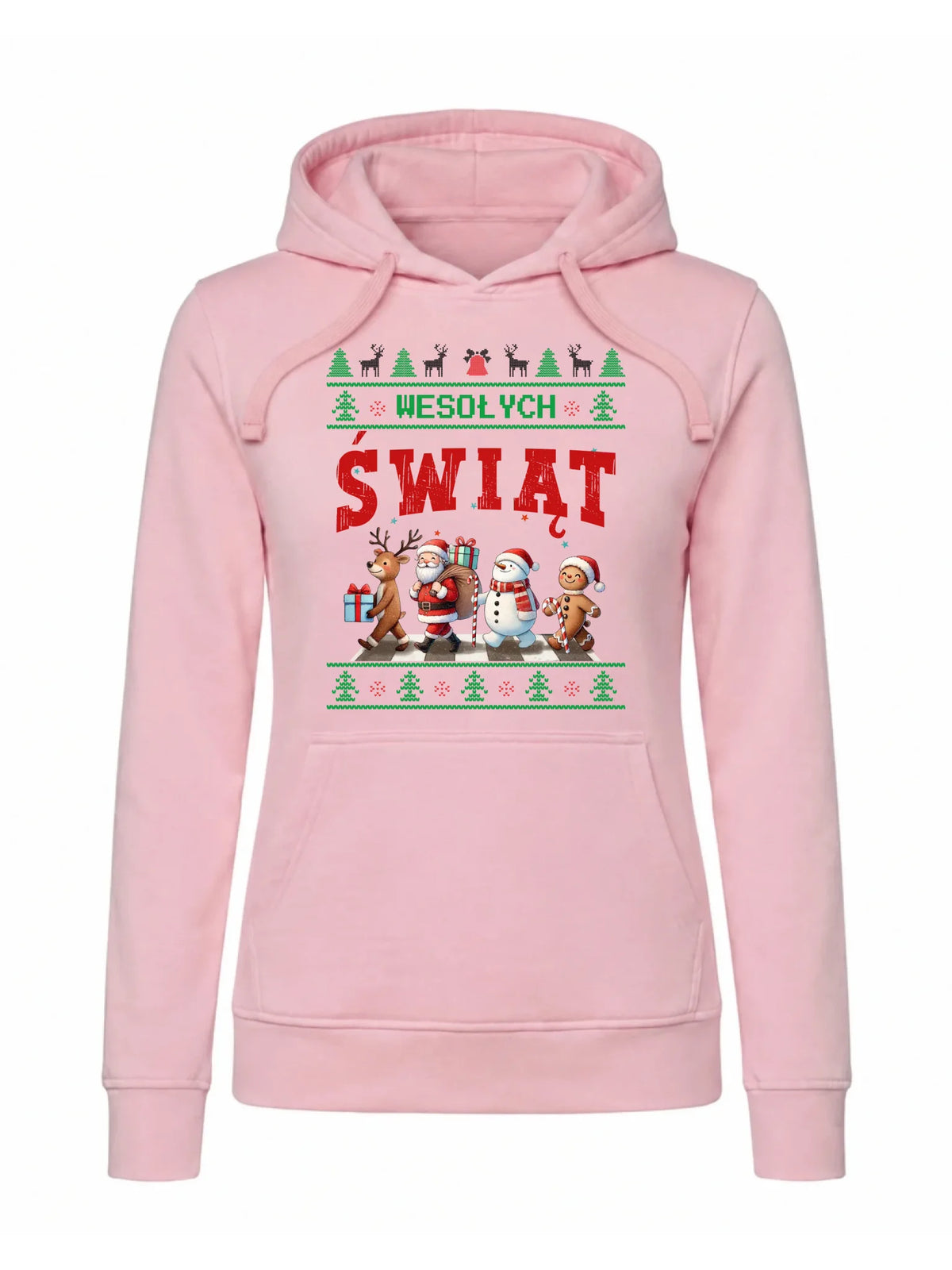 Bluza damska z kapturem świąteczna - Wesołych Świąt BN06